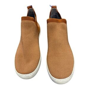 Rothy’s City Slip-On Sneakers Tan Brown Knit Women’s Size 7.5 EUC Like New